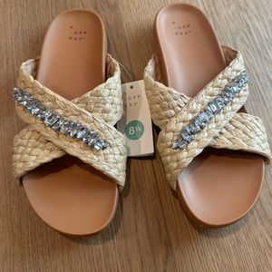 target woven jeweled sandals